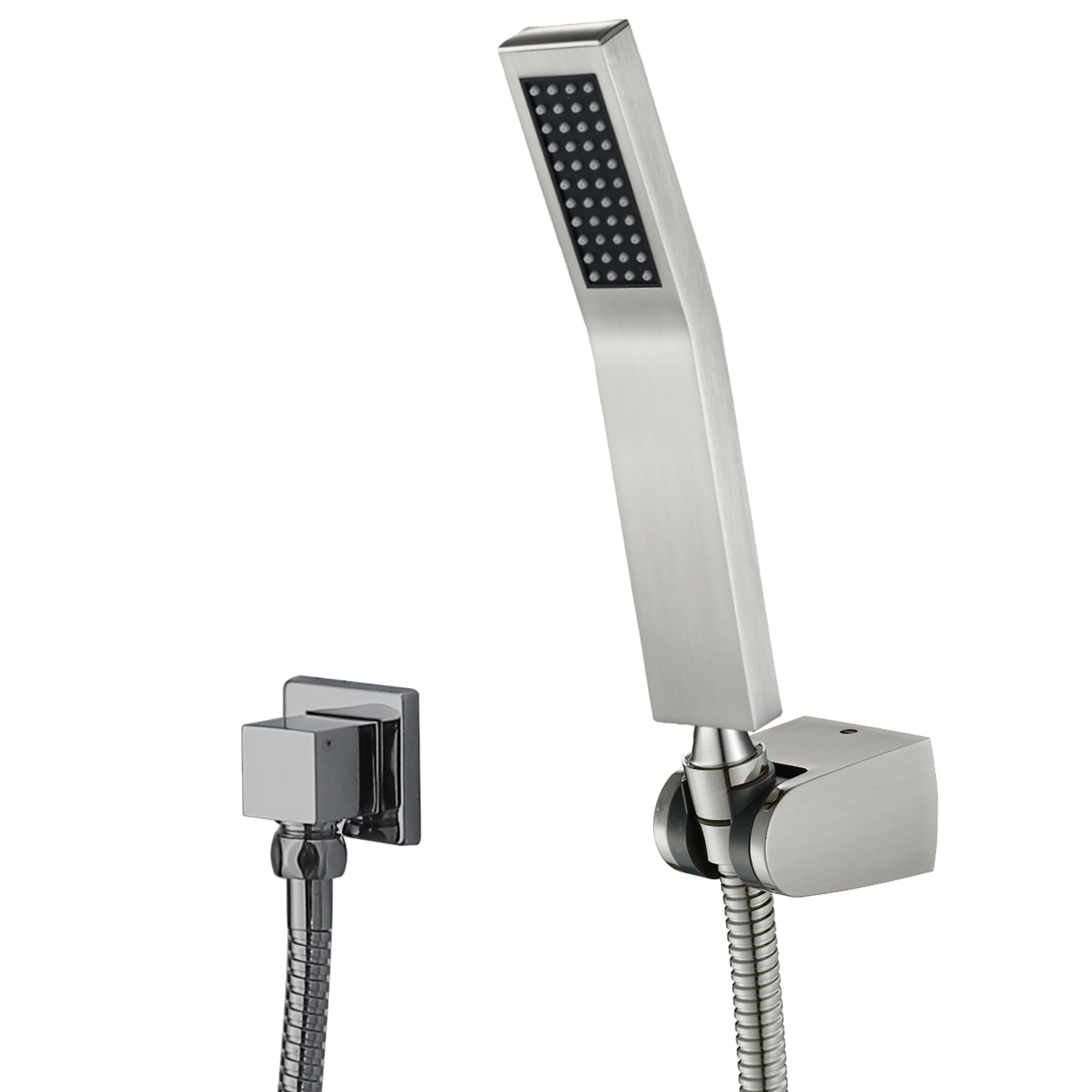 Pommeau de douche flexible inox 59 pouces or rose brossé pour douche et baignoire