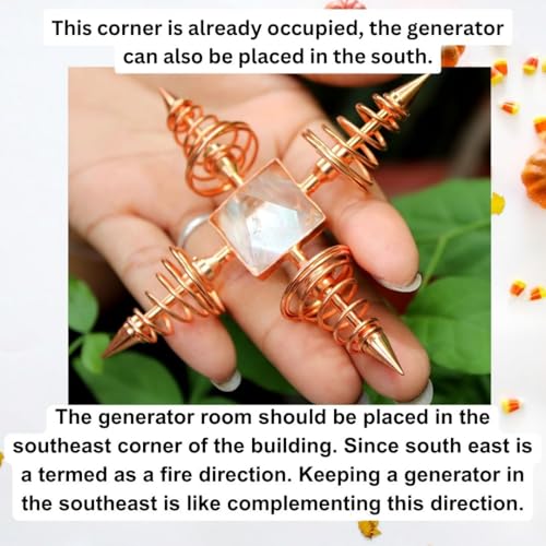 Image of Jet International 4 Point Copper Crystal Quartz Pyramid - For Business Success, Vastu, Positive Energy, Mental Peace, Love, Strength, and Family Bonding, Home And Office Decor (वास्तु उपाय)