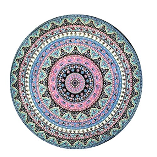 Rundes Handtuch Mit Clip – 100% Baumwolle, 65 Cm Durchmesser, Gesticktes Grau, Für Küche & Bad