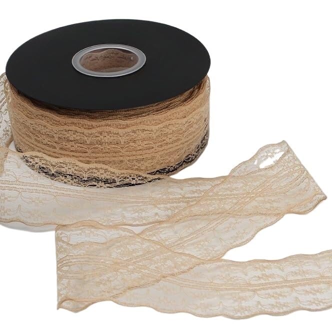 Koronkowa taśma ozdobna, Floral Lace Edging Trim Ribbon Polyester Fabric Multicolor 45-90m x 4.7cm(Black,90 meters wide 4.7cm)