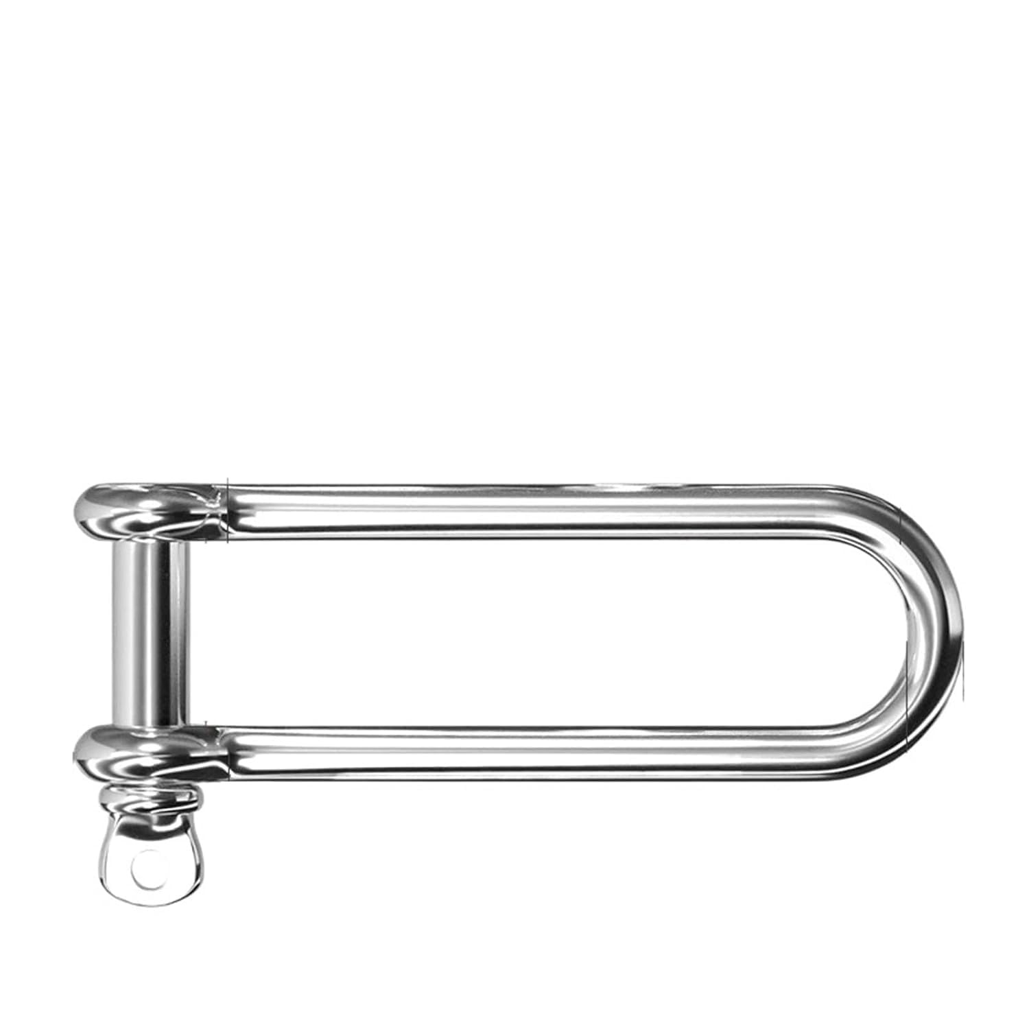 Szekla z pierścieniem D ze stali nierdzewnej 304 | Srebrne, M4, M5, M6, M8, 4 szt., Kemping, Podnoszenie, Holowanie: Paracord, Łańcuchy, Wciągarka(Extended D type M8)