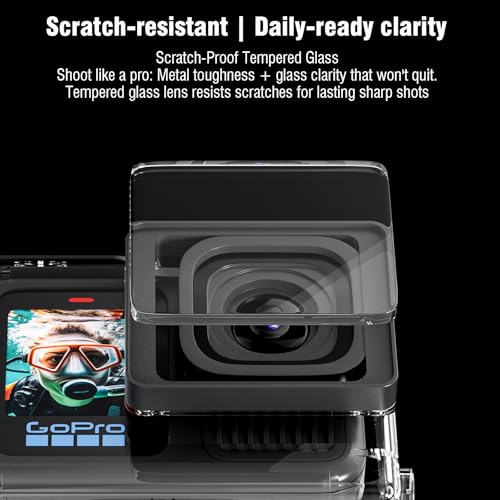 Carcasa impermeable GoPro Hero 13 para bucear profundo sin romper la cámara 4