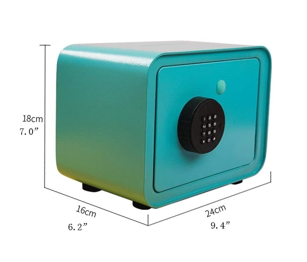 Tirelire Economie Jouet Mot De Passe Tirelire Métal Électronique Tirelire Clé Déverrouillable Tirelire Cochon(Blue)