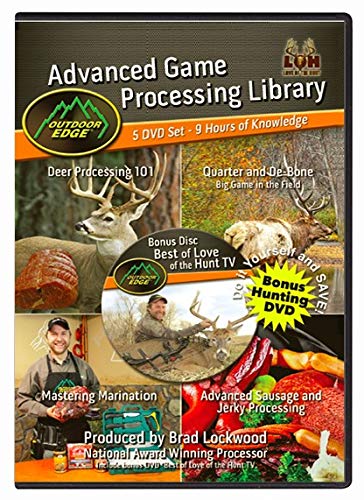 Game Processing Library 5 DVD Set with Bonus Hunting DVD by Outdoor Edge and Love of the Hunt