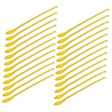 GLEAVI Miniature Kit 50 Pcs Lab Spatula Reagent Electrolyte Hydration Sticks Variety Whelping Kit Sampling Spatula Mini Spatula Oil for Chemistry Molecular Model Kit Scoop Spoon Mix