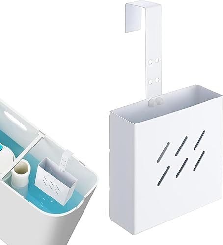 Miniatura 8 de Soporte para pastillas limpiadoras de tanque de inodoro, Percha de almacenamiento de acero inoxidable, Gancho ajustable Caja limpiadora de inodoro,