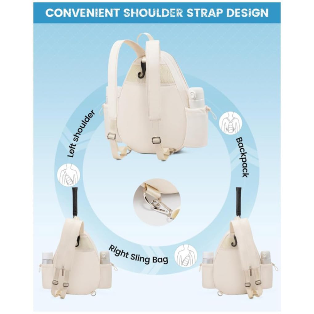 Elegante Tennisschlägertasche für modebewusste Spieler ABS