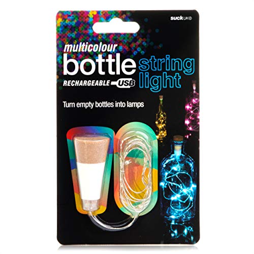 SUCK UK Bottle String Light Lampe Bouteille Guirlande u0097 Multicolore, Plastique