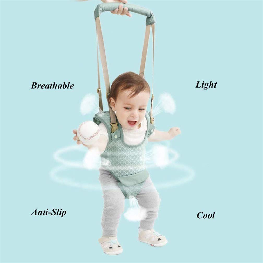 Baby Harness Belt for Toddler, Adjustable Handheld Stand Up and Walking Baby Walker Safety Harnesses, Pulling and Lifting Dual Use Infant Toddlers Walking Assistant Strap (Pink)