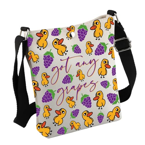 Duck Song Gift Got Any Grapes Crossbody Bag Duck Lover Gift Duck Song Merchandise