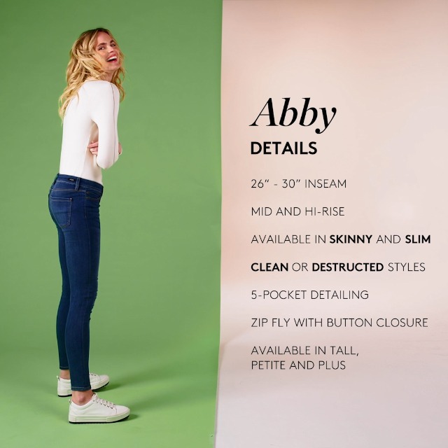 Liverpool Abby Women's Ankle Skinny Stretch Jeans Mid Rise 28
