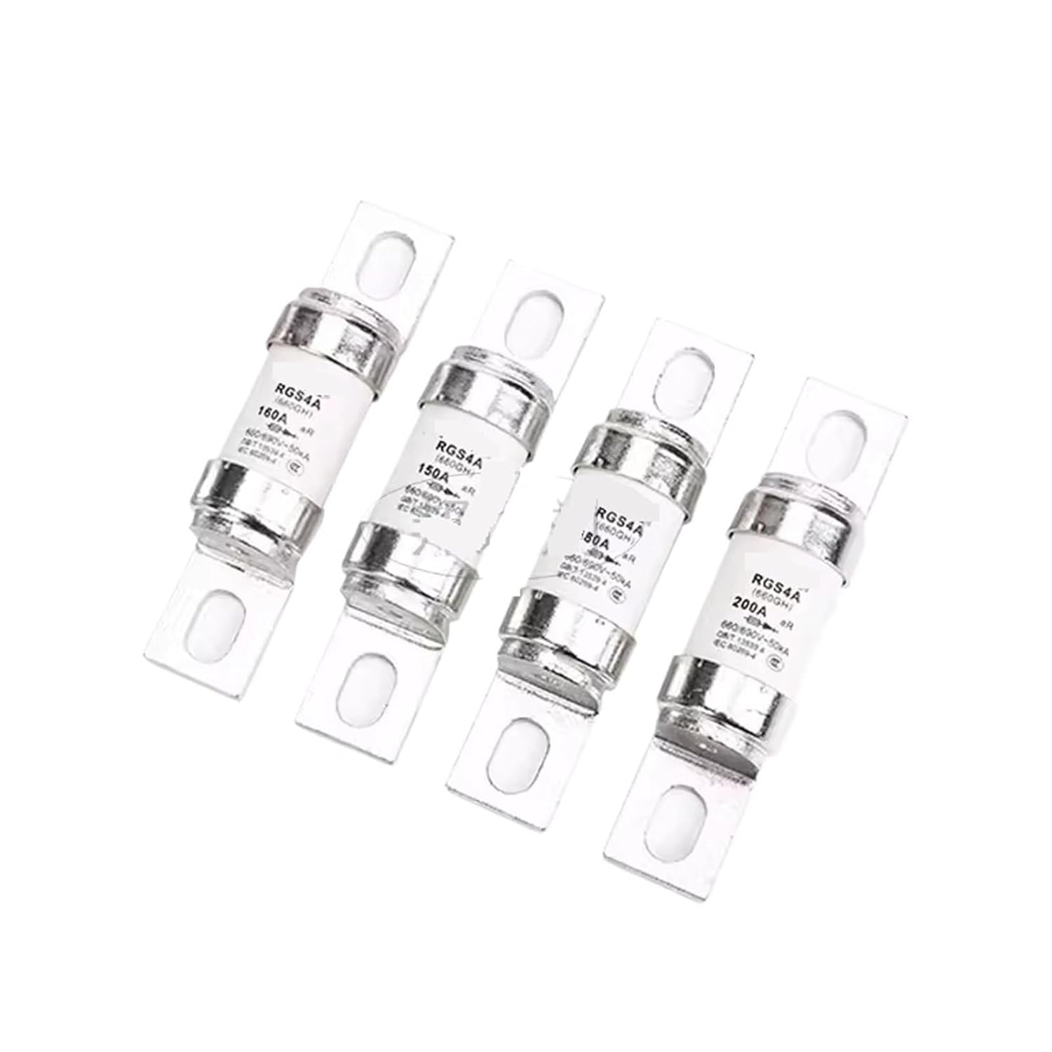 RGS4A 660 690V 100A 125A 150A 160A 200A 660GH Electronic Circuit Overload Protectio Bolt Connected Acting Fuse Link 1Pcs﻿(150A)