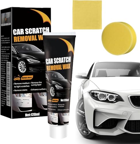 Removedor de Rayos para Vehículos,Quita Arañazos Coche,Car Scratch Remover Kit con Esponja,para Limpieza de Eliminación de Rayones de Pintura