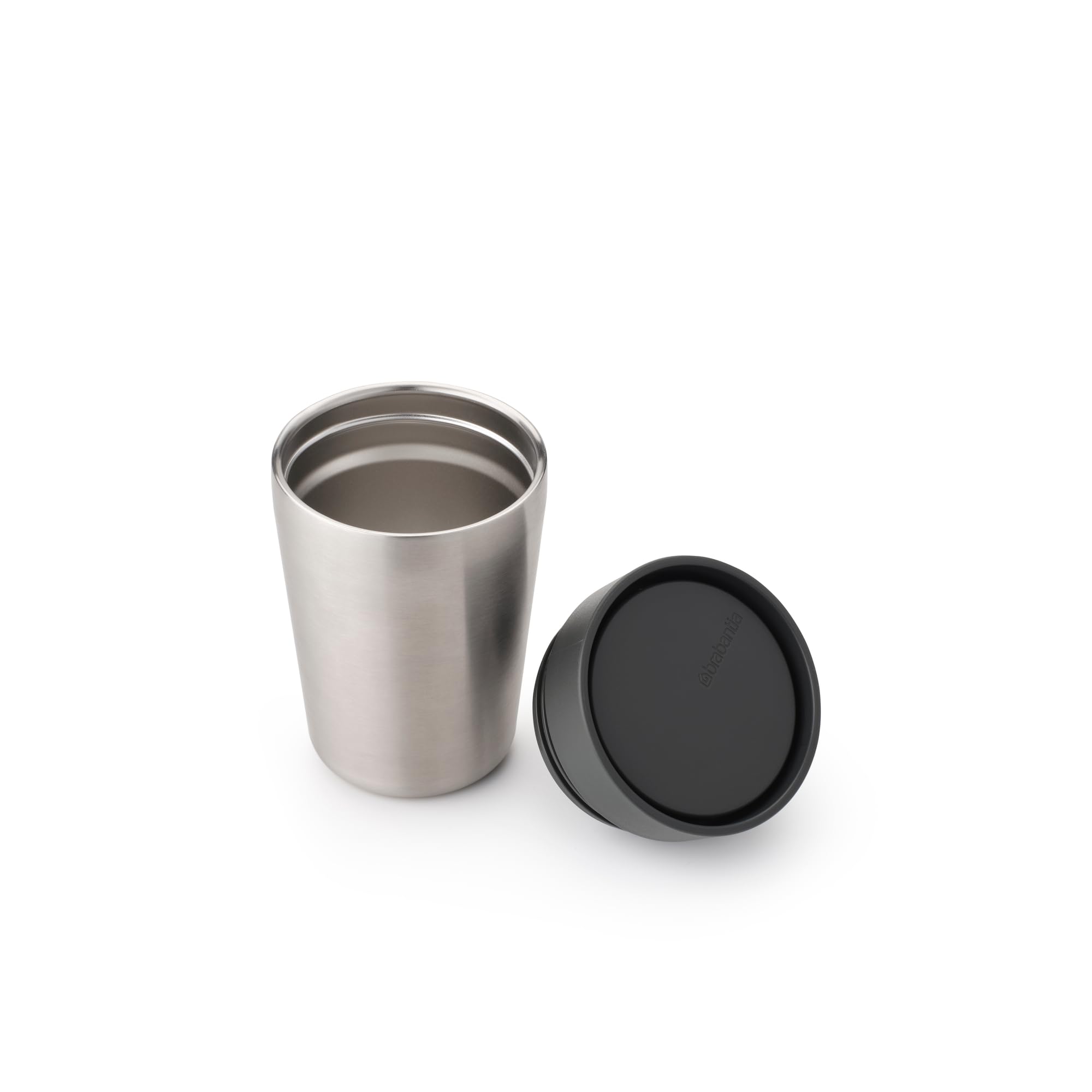 Brabantia, Make & Take Insulated Cup with Smart Click Lid, Keeps Drinks Hot for 3 Hours, Cold for 6 Hours - Image 3