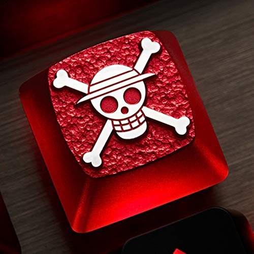 Image of ZOMOPLUSxONEPIECE Custom Keycap,1pc Keycap for Mechanical Keyboard,Anime Flag Keycap for ESC Key,Suitable for Cherry Gateron Mechanical Switches (Luffy)