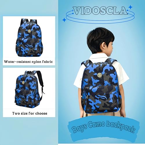 Image of Adanina Camouflage Kids School Backpack Primary Schoolbag Bookbag for Girls Boys
