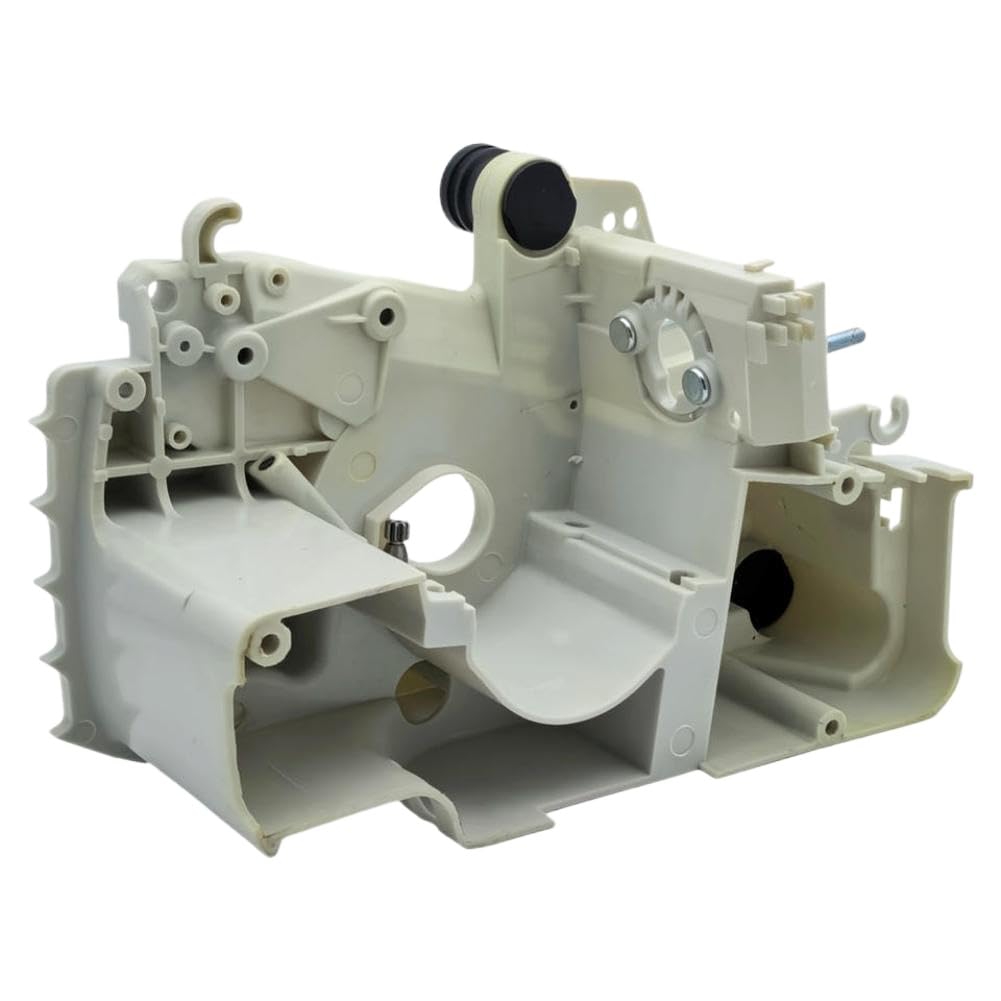 Carcasa del motor del cárter con ajustador del tensor de cadena Compatible con motosierra MS170 MS180 MS 170 180 017 018