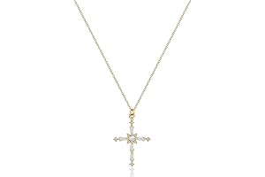 14K Gold Plated Women Cross Necklace: Christian Jewelry for the Faithful