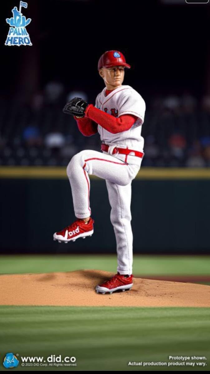 Amazon.co.jp: 1/12 男性アクションフィギュア 野球選手 赤