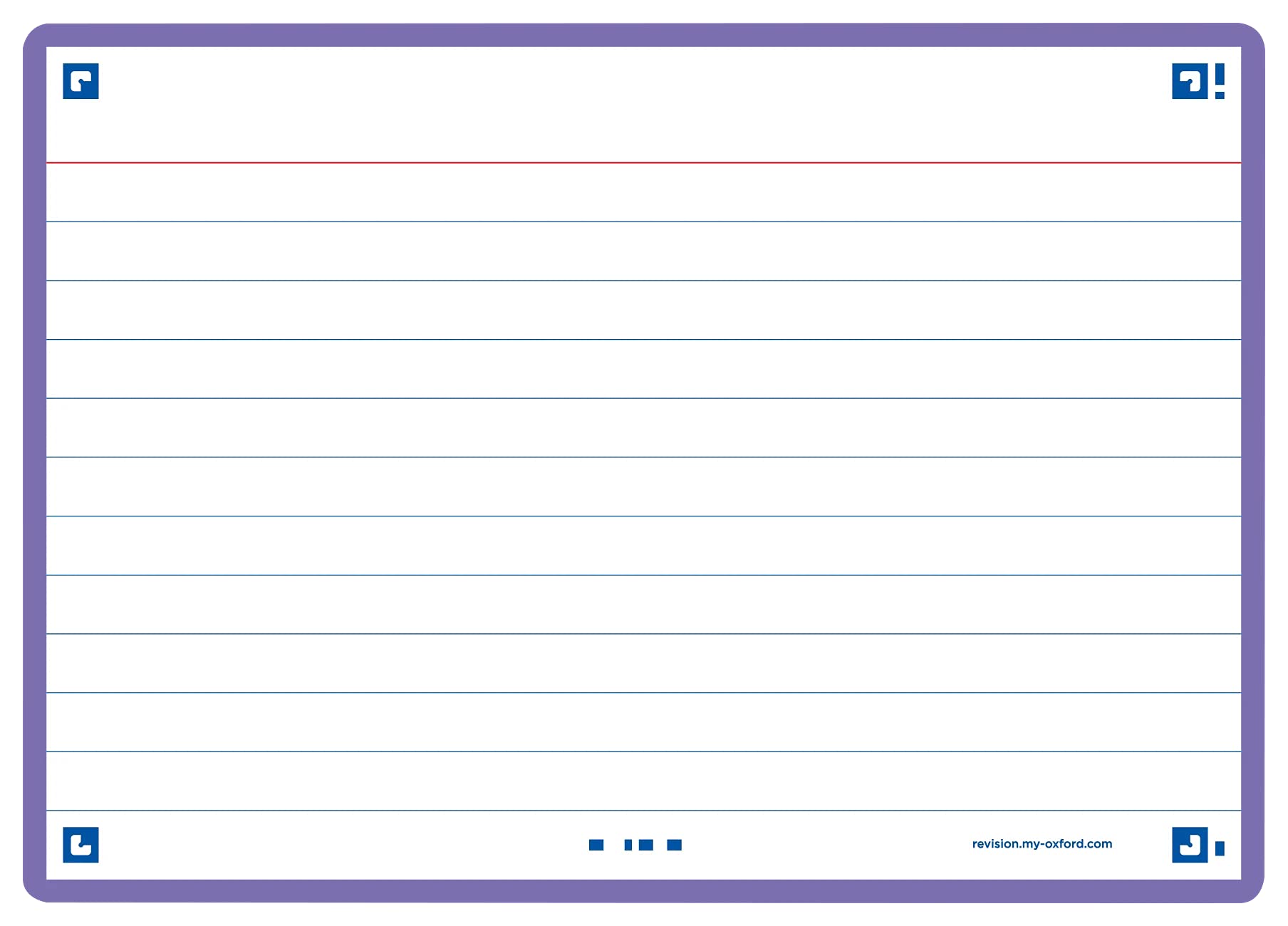 Oxford Flash 2.0 A6 Flash Cards (Pack of 80) a6 Violet โ image 1