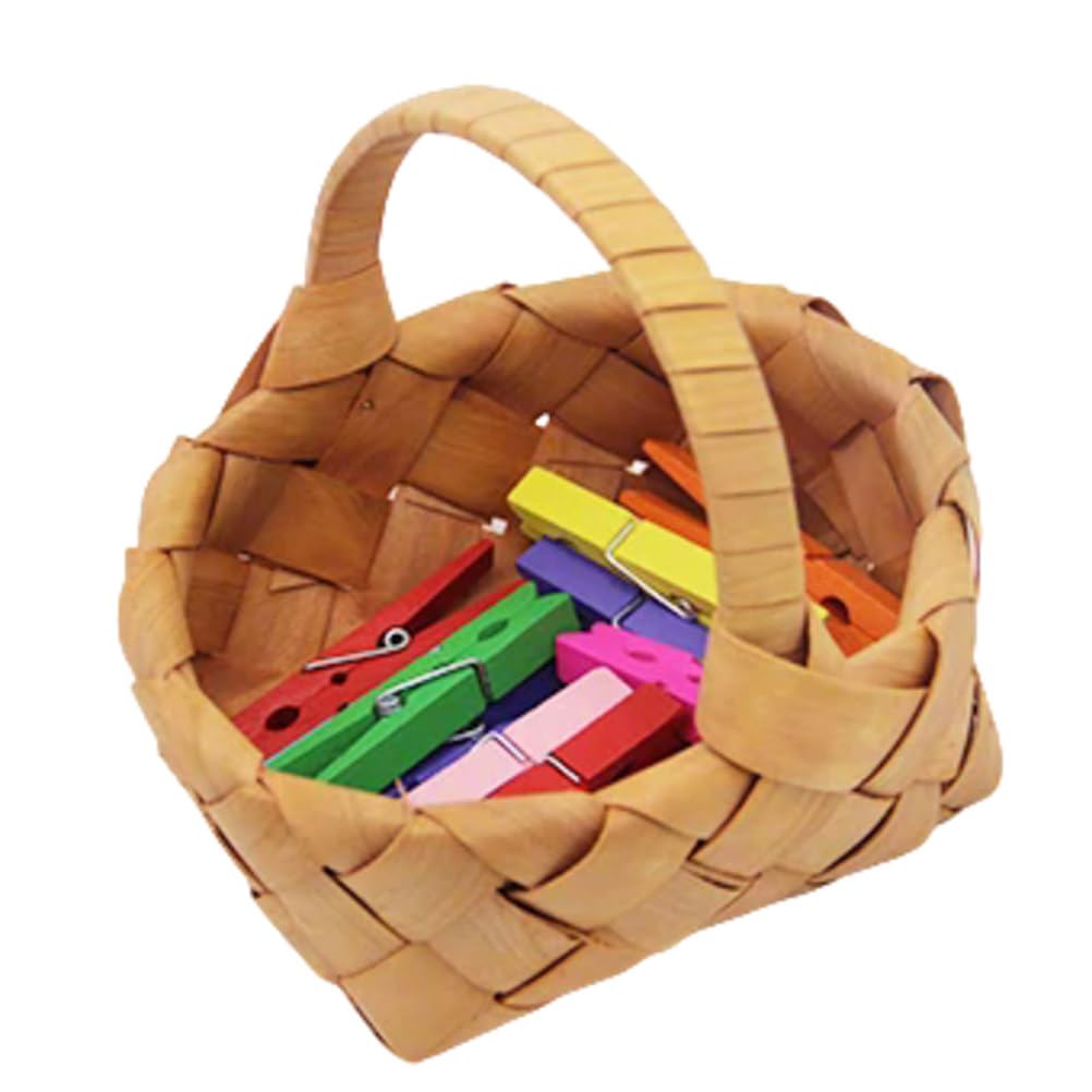 Ttnmrc Montessori Wooden Clothespin Practical Life Set