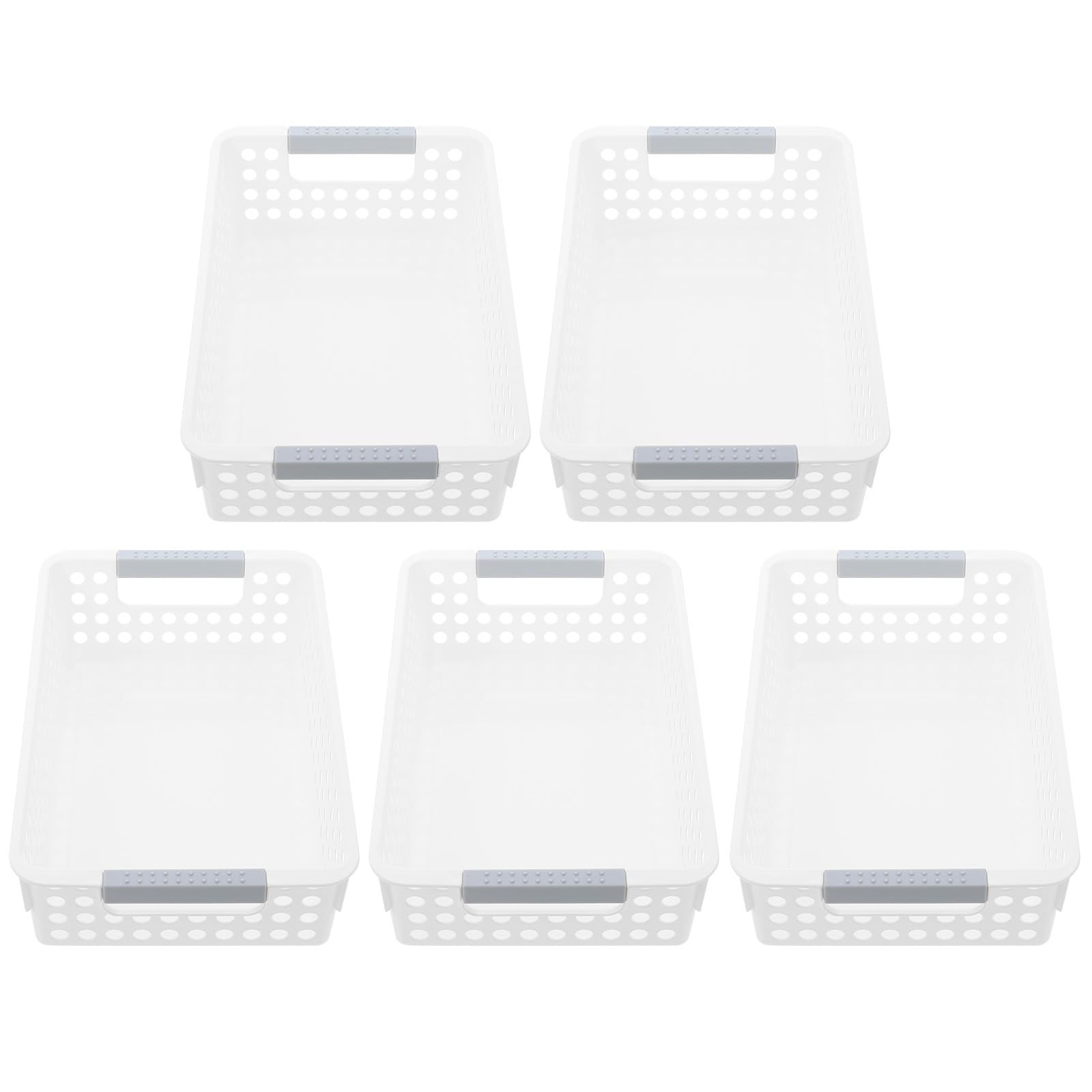 Paniers de rangement rectangulaires anti-humidité avec parois ventilées pour salle de bain