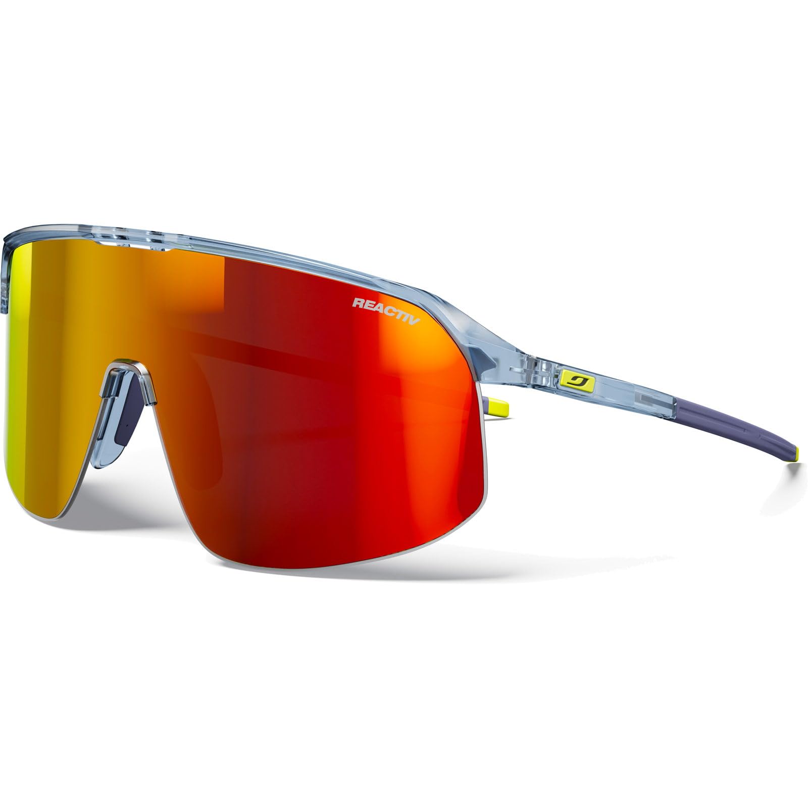 Julbo Lunettes de soleil - DENSITY - Hommes - Bleu Translucide/​Jaune - Photochromique 1 <> 3