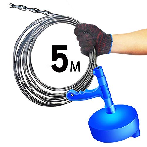 VOWAN Kitchen Toilet Sewer Blockage Hand Tool Pipe Dredge Drains Dredge Pipes Sewer Sink Cleaning Clogs Drain Cleaner