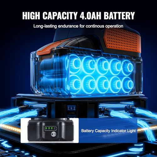 image for VEVOR 20V Cordless Buffer Polisher, 6-Inch Brushless Dual Action Polis