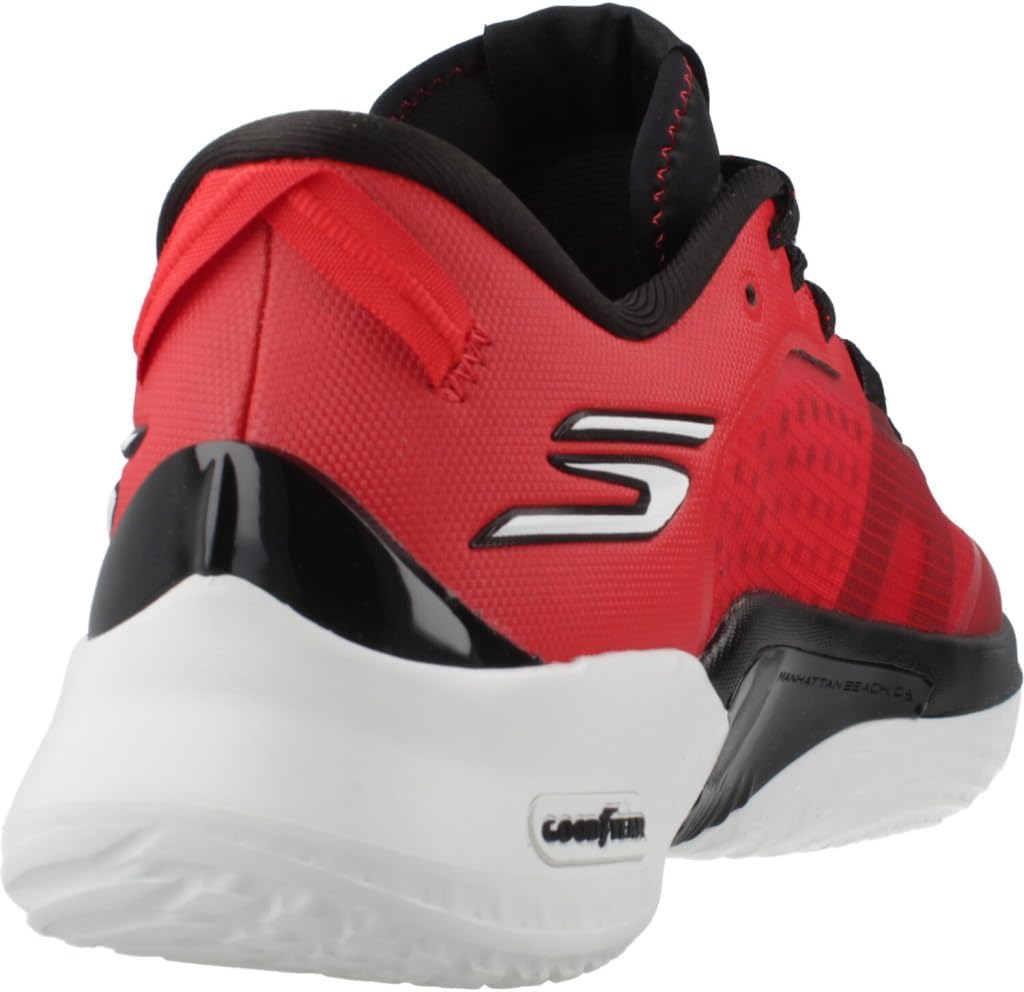 Skechers Performance SKX RESAGRIP-253005 Men's Basketball, 12 D(M) US, Red-Black