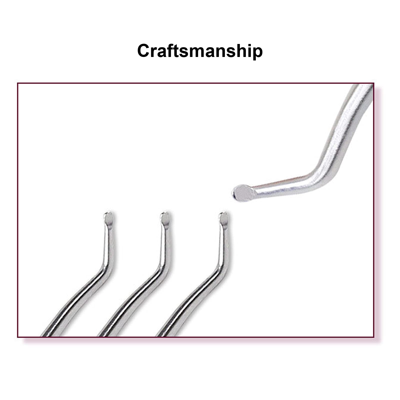 Stainless Steel Armour Remover, Cuticle Pedicure, Double Headed Nail Scoop Removes Tick Orthodontic Nails - Image 3