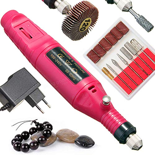 Rangwell NX 100|240V Mini Electric Nail Drill Art Manicure File, Portable Manicure Pen Sander Polisher for Exfoliating, Grinding, Polishing, Remove Nail Polish - Image 2