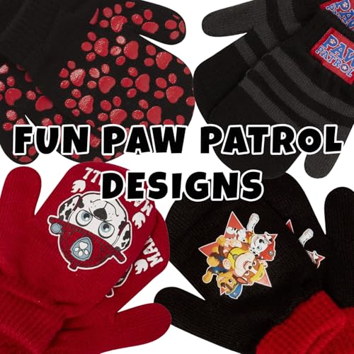 Image of Nickelodeon Boys 4 Pack Mitten or Glove Set: Paw Patrol and Blaze (Toddler /Little Boys)