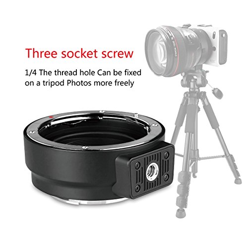 MEKE Lens Adapter EF-EOS M Auto-Focus Lens Converter for Canon EF/EF-S Lens to Canon EOS-M Mirrorless Cameras M1,M2,M3,M6II,M50,M100,M200