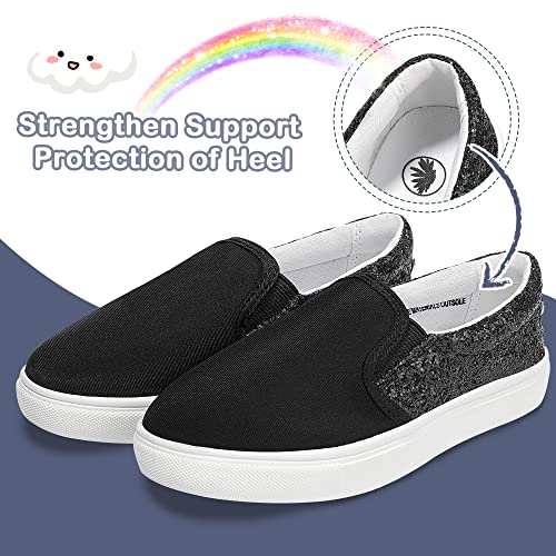 MIXIN Girls Sneakers Slip On Shoes Comfort Casual Low Top Fashion Flats Tennis Walking Casual Shoes for Little/Big Kids4