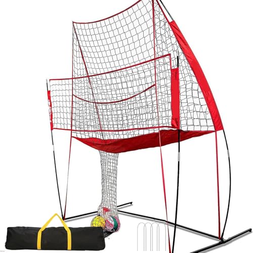 Filet d'entraînement de volleyball pour jardin et plage, kit portable pour cour extérieure