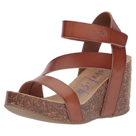 Blowfish Malibu Women's Hapuku Wedge Sandal, Scotch Dyecut,7.5M