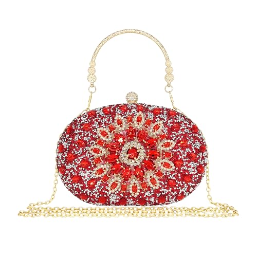 Image of MAIRLOM Rhinestone Clutch Purses for Women Evening Bag Sparkly Handbag | Diamond Clutches Purse Glitter Crystal Gemstone Shoulder Bags Luxury Handbags for Wedding Formal Party Prom