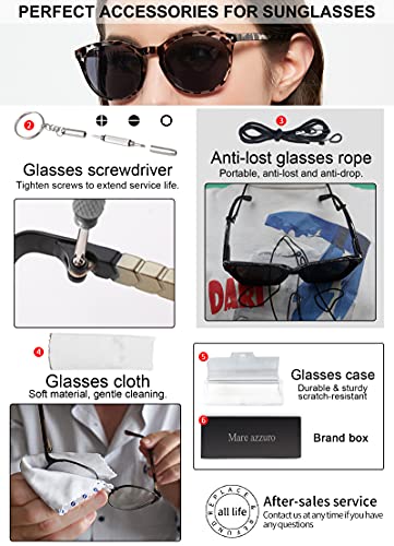 Image of MARE AZZURO Round Bifocal Reading Sunglasses Women Large Outdoor Readers 1.00 1.50 2.00 2.50 3.00 3.50 (Leopard, 150)