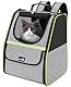 pecute Katzenrucksack Haustier Rucksack mit Netzfenster, Tragbare und Faltbare Katzentasche, Atmungsaktive und Leichte Hundetasche, Multifunktionales Ausgehen Reisen Grau bis 6 kg