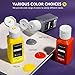 Magicfly Permanent Soft Fabric Paint Set for Clothes 14 Colors 60ML Textile T-Shirt Paints, No Heating Needed & Washable Fabric Paints for Crafts, Canvas, T-Shirts, Jeans, Bags, with 3 Brushes