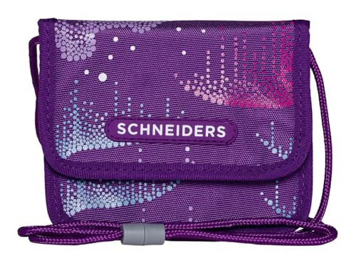 Schneiders Brustbeutel Geldbörse Neck Pouch Wavy Dots violett
