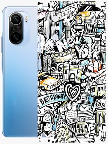 Image of AtOdds - Full Body Back Screen Guard Protector Film - Lamination Wrap Skin Sticker Compatible with XIAOMI Mi 11X PRO | Scratchproof Matte Finish (Graffiti 26)