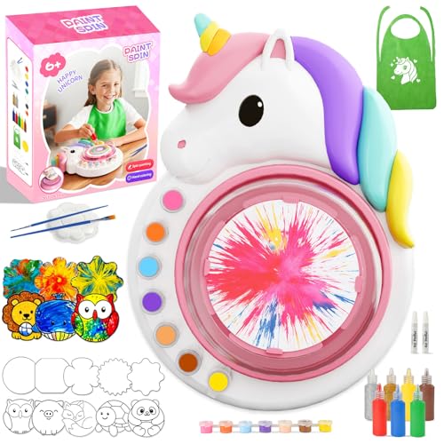 Oeasic Unicorn Spin Art Machine for Kids Painting Spinner Arts and Crafts