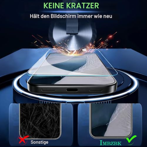 IMBZBK für Google Pixel 11 Pro für Panzerglas, Auto-Installation – Ansicht 4