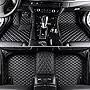 LIODOR Customize Car Floor Mats for 99% Sedan SUV Sports Car All Weather Leather Full Coverage Waterproof Non-Slip Vehicle Lining Pads (Black)