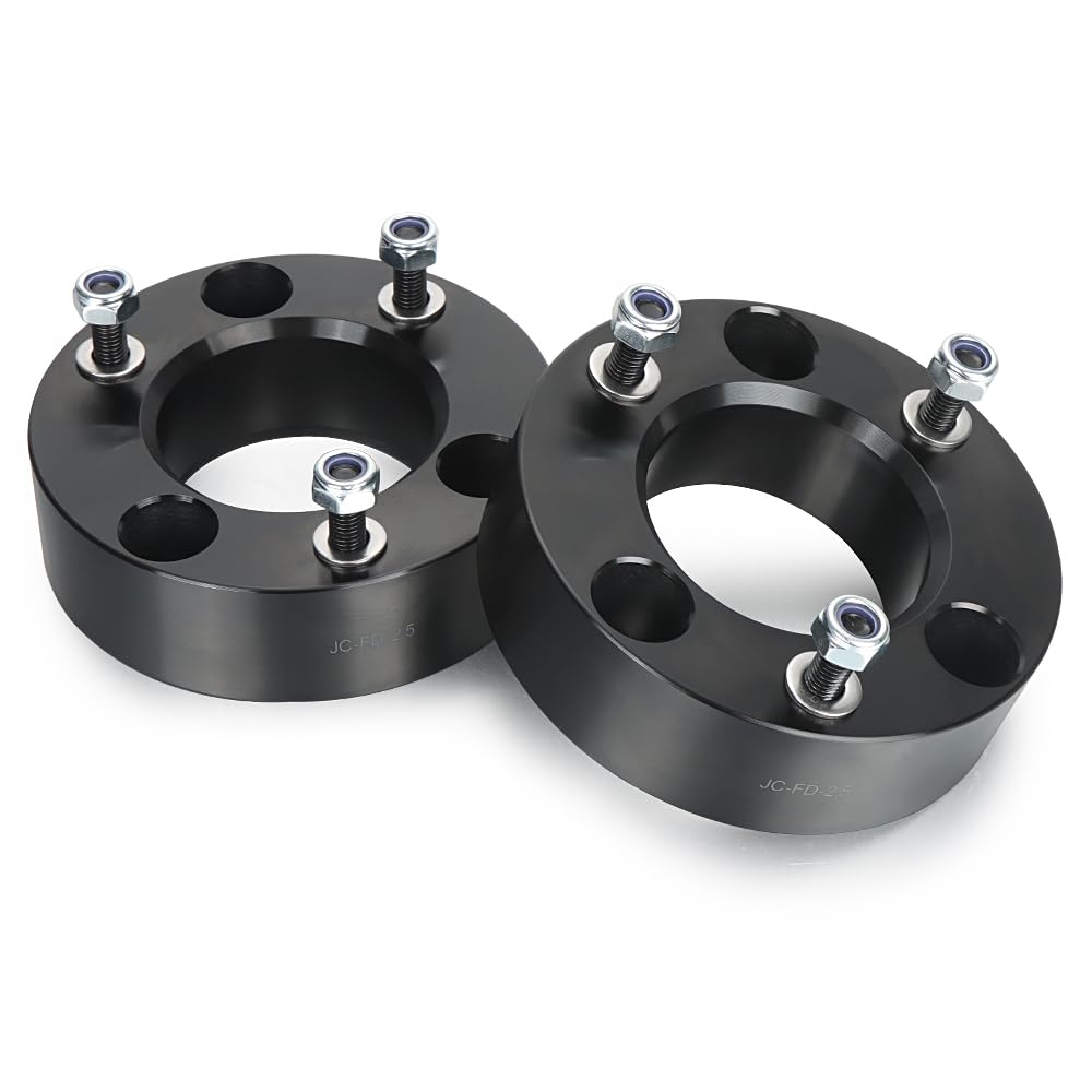 Photo 1 of F150 2.5in Leveling Lift Kit, 2.5" Front Suspension Lift Kit Forged Strut Spacers for 2004-2024 Ford F150 2WD 4WD, Expedition, Mark LT, 6061-T6 Aluminum Level Kits CNC Machine Black Anodized