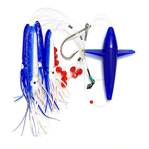 Bird Daisy Chain - Blue/White - 1pc - w/Single Lure Bag - Item # 219