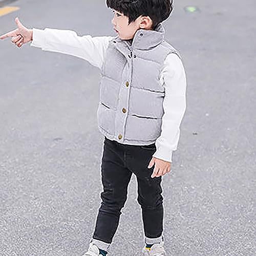 Baby Vest for Girls & Boys, Toddler Reversible Vest for Spring & Autumn Baby Warm Jacket Cotton Vest4