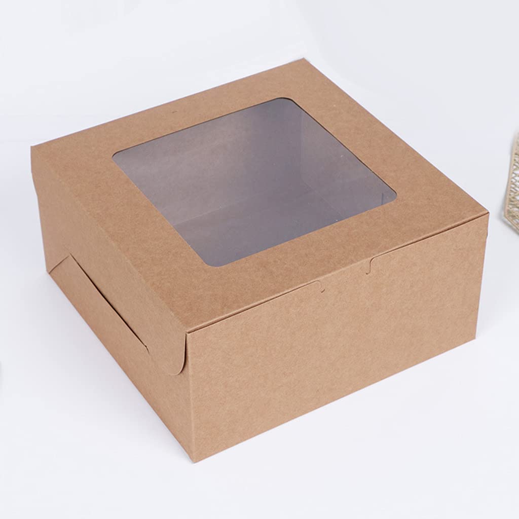 Lot de 4 moules à cupcakes respectueux de l'environnement, non toxiques, en papier kraft solide et résistant pour cupcakes - 25,4 x 25,4 cm